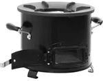 Camping-ofen Schwarz 36x26x22,5 Cm Metall - Vidaxl