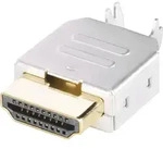 Bkl Electronic 0905004 Hdmi-steckverbinder Stecker, Einbau Horizontal Polzahl:...