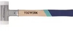 Schonhammer L.375mm Kopf-d.40mm Hickory R&uuml;ckschlagfrei Hart Nyl.wei&szlig; Tecwerk