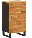 Vidaxl Side Cabinet With Door Brown 40 X 33 X 75 Cm Solid Mango Wood