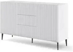 Bim Furniture - Kommode Ravenna B 150 Cm 2d 3 Schublade Gefr&auml;stes Wei&szlig; Matt +