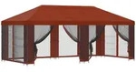 Vidaxl Garden Gazebo With Sidewalls 6 X 3 M Terracotta
