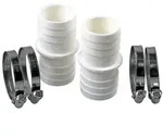 Schlauchverbinder &Oslash; 38mm, 2 Er Pack Inkl. 4 Schlauchklemmen