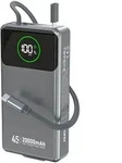 K31 Pro 20000mah Powerbank Mit Einziehbarem Usb-c-kabel, 45w &ndash; Grau