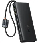 Powerbank 25000mah 145w Mit Display Und Integrierten Usb-c-kabeln &ndash; Schwarz