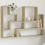 Wandregal Sonoma-eiche 96x12x64 Cm Holzwerkstoff Vidaxl