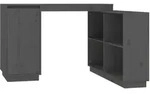 Schreibtisch Grau 110x50x75 Cm Massivholz Kiefer - Vidaxl