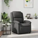 Relaxsessel Grau Echtleder Vidaxl