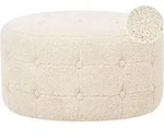 Pouf Tampa Boucl&eacute; Beige