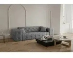 Sofa Designersofa Chantal 3-sitzer In Stoff Opera Velvet Grau