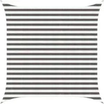 Vidaxl Sunshade Sail Light Grey And White 2.5 X 2.5 M Hdpe