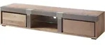 Massivmoebel24 - Tv-board Akazie 205x48x39 Beige Lackiert Amsterdam 102