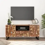 Tv-schrank 105x33,5x46 Cm Altholz Massiv & Holzwerkstoff Vidaxl