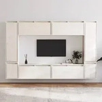 Vidaxl - Tv-schr&auml;nke 8 Stk. Wei&szlig; Massivholz Kiefer