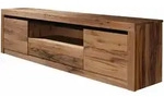 Massivmoebel24 - Tv-board Wild-/zerreiche 202x42x55 Natur Ge&ouml;lt Montreux 105