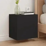 Vidaxl - Tv-wandschr&auml;nke 2 Stk. Schwarz 40,5x30x40 Cm Holzwerkstoff