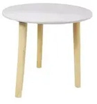 Spetebo - Deko Holz Tisch Wei&szlig; - 30x30 Cm - Kleiner Beistelltisch Sofatisch