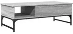 Vidaxl - Couchtisch Grau Sonoma 100x50x35 Cm Holzwerkstoff Und Metall