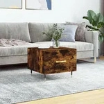 Couchtisch R&auml;uchereiche 50x50x40 Cm Holzwerkstoff Vidaxl