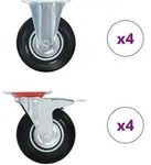 8 Stk. Rollen 125 Mm Vidaxl