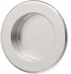 Hermeta - Muschelgriff Aluminium Silberfarbig Eloxiert Rund Einlass-&oslash; 50 Mm