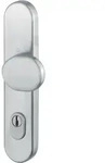 Hoppe Haust&uuml;r Knopflangschild - Lochung Pz 92mm, Edelstahl Matt, F&uuml;r...