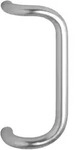 Marchesi T&uuml;rgriff 4520 - Gebogen, 382mm, La. 350mm, Edelstahl Matt