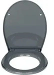 Wc-sitz Mit Wandpuffer Wenko, 37 X 44,5 Cm, Grau