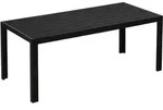Gartentisch Kunststoff 190 X 84,5 X 72 Cm Wetterfest, Holz Optik, Holzstrukur,