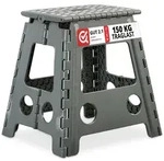 Relaxdays Klapphocker Faltbar, 4er Set, Camping Hocker, Gro&szlig;er Badhocker, Bis...