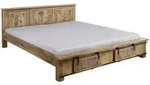 Bett Mango 180x200 Natur Lackiert Railway 142