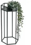 Dandibo Blumenhocker Metall Schwarz 6eck 60 Cm Blumenst&auml;nder Blumens&auml;ule 96453 M