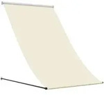 Markise Einziehbar Creme 100x150 Cm Stoff Und Stahl Vidaxl