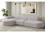 Fun Moebel - Ecksofa Designersofa Palma In Stoff Ascot Rose Ottomane Links