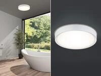 Led Bad Deckenleuchte Clarimo In Wei&szlig; Ip44, &Oslash; 33cm