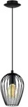 Eglo - Pendelleuchte Newtown Schwarz &Oslash; 16 Cm E27, Max. 60 W Pendelleuchte