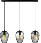 Eglo - Pendelleuchte Newtown 3-flg., E27, Schwarz Deckenlampen & Kronleuchter