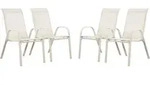 Gartensessel Textilen Cordoba - Phoenix - Naturfarben - 4er-set