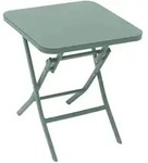 Quadratischer Gartenbeistelltisch Greensboro Olivgr&uuml;n - 40 &times; 40 Cm