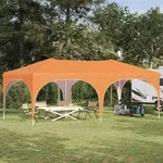Vidaxl Pop-up Party Tent 575 X 288 X 245 Cm Orange Oxford Fabric