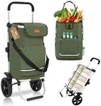 Sekey 3-in-1 Einkaufstrolley Klappbar, Abnehmbare Tasche 42l, Alu Einkaufswagen...