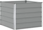 Vidaxl Planter Light Grey 100 X 100 X 75 Cm Steel
