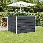 Vidaxl Planter Anthracite 100 X 100 X 75 Cm Steel