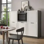 Vicco - K&uuml;chenblock R-line, Wei&szlig; Landhaus/anthrazit, 180 Cm Ohne Arbeitsplatte