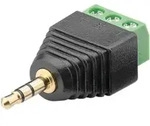 Terminal Block 76745, 3-pin Auf 3,5 Mm Klinkenstecker - Goobay