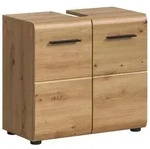 Ice Waschbeckenunterschrank 2 T&uuml;ren Eiche Dekor.