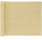 Balkon-sichtschutz Beige 75x500 Cm Hdpe Vidaxl