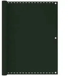 Balkon-sichtschutz Dunkelgr&uuml;n 120x300 Cm Hdpe Vidaxl