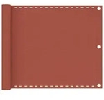 Balkon-sichtschutz Terracotta-rot 75x300 Cm Hdpe Vidaxl