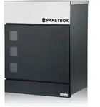 Briefkasten Jordan Mit Paketfach, Pulverbeschichteter Stahl, Ral7016 Anthrazit,